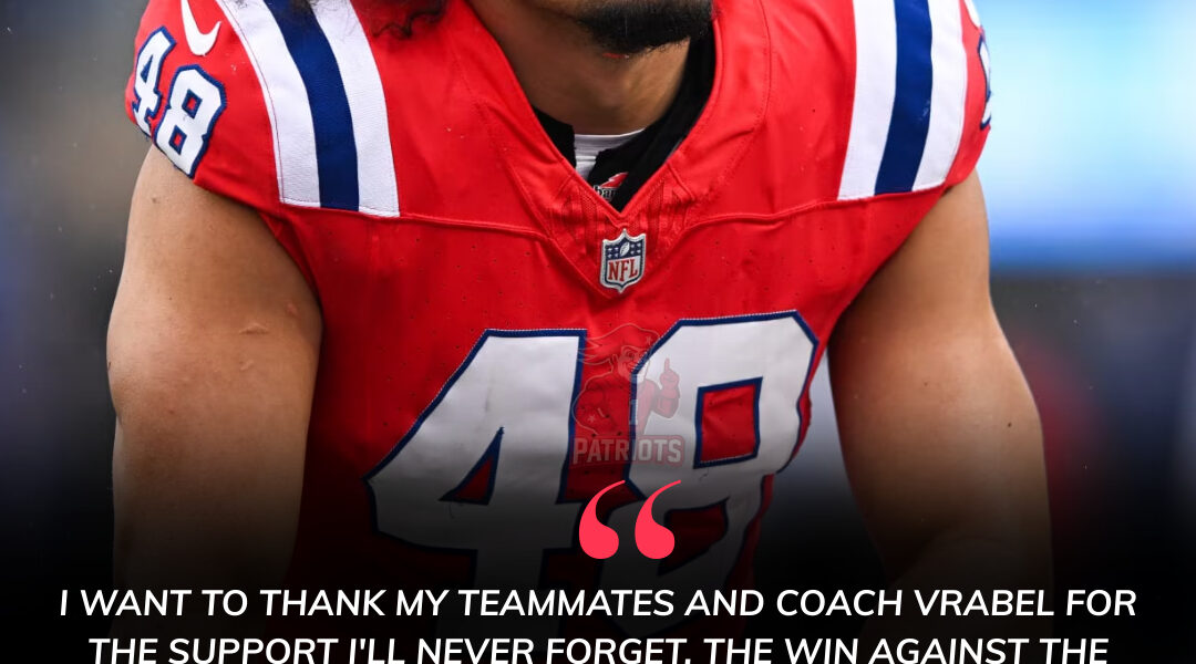 Patriots Superstar Jahlani Tavai Breaks Silence After Missing Bengals Game – Reveals Heartbreaking Family News That Shocked the Entire NFL