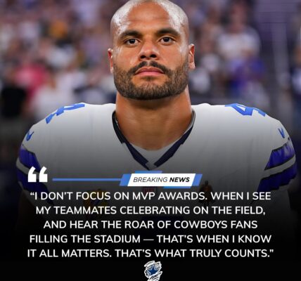Dak Prescott Declines MVP Award, Shining a Light on Teammate in a Bold Display of Leadership