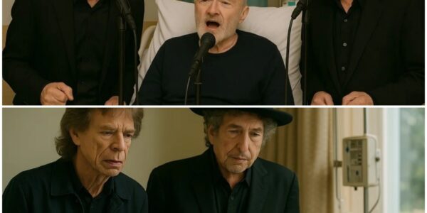 Mick Jagger and Bob Dylan Visit Ailing Phil Collins in London Hospital — “A Gathering of Legends in the Face of Time”