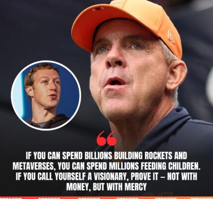 BREAKINGNEWS: Sean Payton’s fearless call-out of Mark Zuckerberg and the billionaire elite sends shockwaves through sports and philanthropy