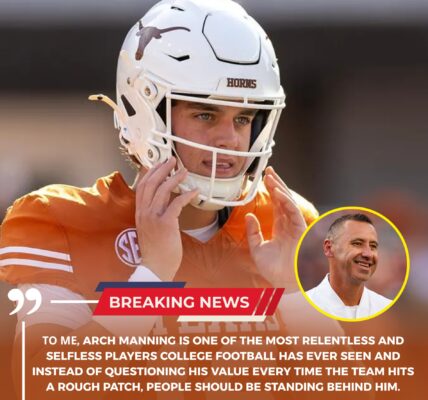 BREAKINGNEWS Arch Manning defended after brutal public criticism as Texas coaches and teammates rally around their quarterback