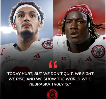 Nebraska’s Heartbreak and the Quiet Fire of Leadership: Dane Key and Emmett Johnson After Iowa