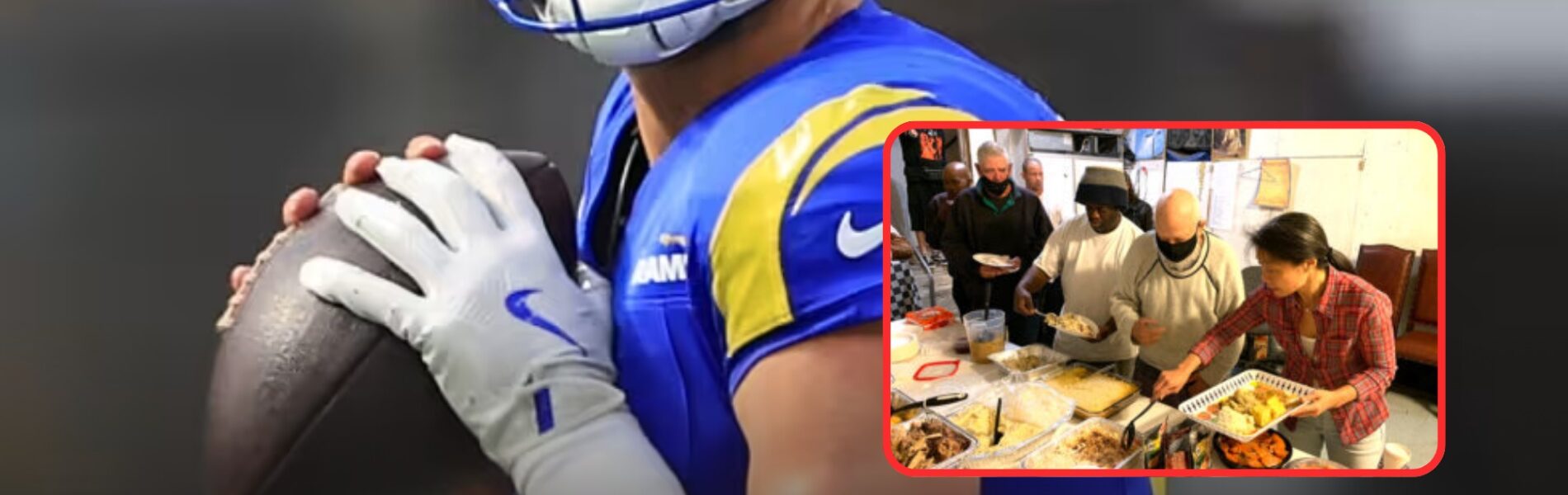 BREAKINGNEWS: Matthew Stanfford commits $3 million on Thanksgiving to support low-income families in LA Rams with a childhood story that leaves Rams Nation silent