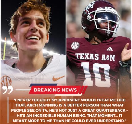 BREAKING NEWS Arch Manning crosses the field to console Marcel Reed after Texas beats Texas A&M 27–17 — the confrontational moment that shook college football