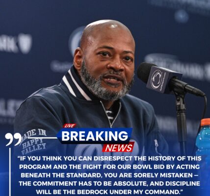 BREAKING NEWS — PENN STATE ERUPTS IN SHOCK: Interim Head Coach Terry Smith Suspends Three Star Players Ahead of Must-Win Bowl-Eligibility Clash vs. Rutgers Scarlet Knights, Citing Violation of the “Terry Smith Tough” Standard