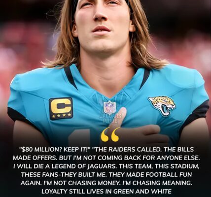 “$80 Million? KEEP IT!” Trevor Lawrence Shocks the NFL with Bold Declaration: “I Will Die a Jaguars Legend!”