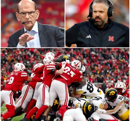 ESPN’s airwaves grew tense when analyst Paul Finebaum — known for his unapologetically blunt style — directly targeted the Nebraska Cornhuskers following their 16–40 loss to the Iowa Hawkeyes. And within hours