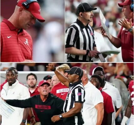 BREAKING NEWS: NCAA Suspends Officiating Crew After Controversial Alabama–Auburn Showdown; Kalen DeBoer’s Five Chilling Words Ignite Statewide Uproar. king