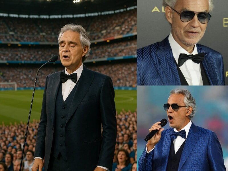 “THE ACCIDENT THAT BLINDED ME DIDN’T BREAK ME” — Andrea Bocelli Returns to Football Field With a Message That Stuns the World