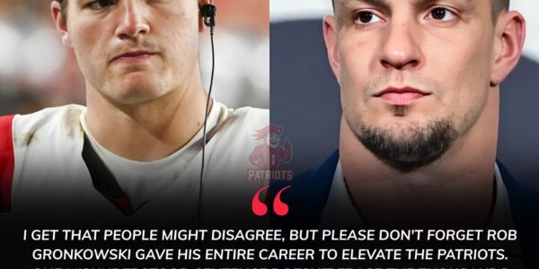 Patriots Icon Drake Maye Steps Up to Defend Legend Rob Gronkowski Amid Brutal NFL Backlash Wave