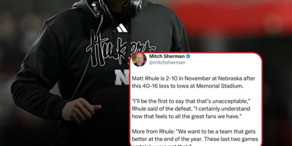 Nebraska Football at a Crossroads: Matt Rhule Faces Fan Backlash After Consecutive Losses
