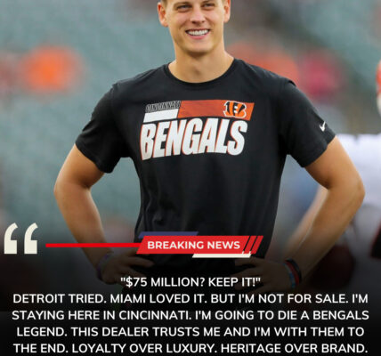 “$75 million? KEEP IT!” Joe Burrow sent the NFL into a frenzy when he boldly rejected huge offers from the Los Angeles