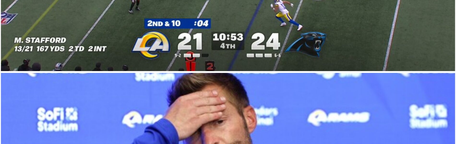 BREAKING NEWS: Panthers Stun Rams 31–28 — But Sean McVay’s Furious Postgame Explosion Leaves the NFL Speechless