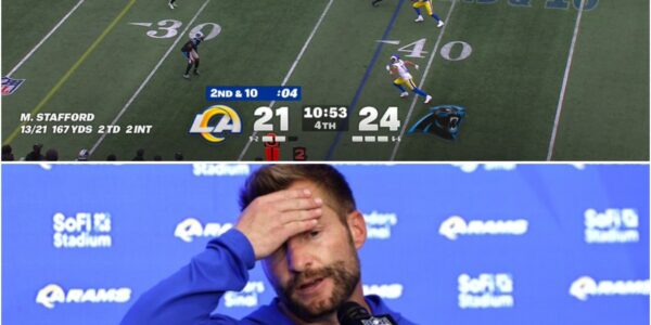 BREAKING NEWS: Panthers Stun Rams 31–28 — But Sean McVay’s Furious Postgame Explosion Leaves the NFL Speechless