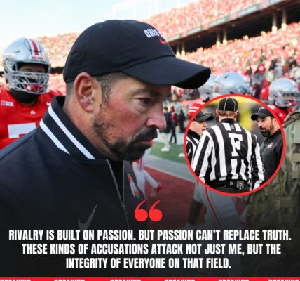 BREAKINGNEWS Ryan Day fires back after Michigan accuses him of secret pre-game meeting with officials.
