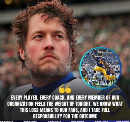 BREAKINGNEWS Matthew Stanfford delivers emotional apology after LA Rams’ loss to Carolina Panthers, promises vengeance and clarity to fans