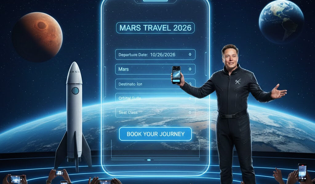 Elon Musk Causes a Shock: Launches “Mars Trip” App – Turning Mars Into a Weekend Destination?