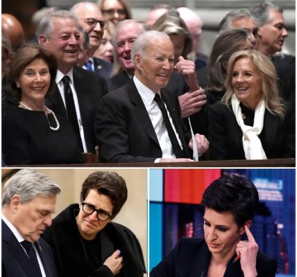 BREAKING: The cathedral fell silent for only a heartbeat — just long enough for the cameras to catch President Joe Biden placing his hand on Dick Cheney’s flag-draped casket, before the funeral of the former vice president erupted into something far more electrifying than a solemn farewell...