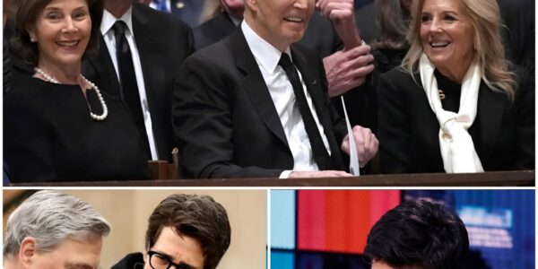 BREAKING: The cathedral fell silent for only a heartbeat — just long enough for the cameras to catch President Joe Biden placing his hand on Dick Cheney’s flag-draped casket, before the funeral of the former vice president erupted into something far more electrifying than a solemn farewell...