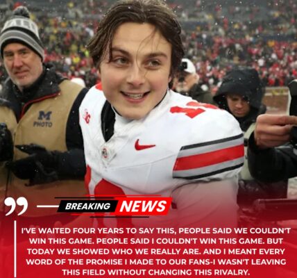Julian Sayin’s Breakthrough: How One Win Over Michigan Rewrote the Rivalry and Redefined an Era