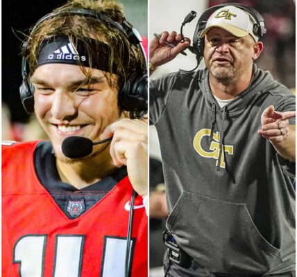 “He Cheated!” Chaos Erupts After Georgia Tech Coach Brent Key Accuses Georgia QB Gunner Stockton of Using Illegal High-Tech Device Following 16–09 Loss.