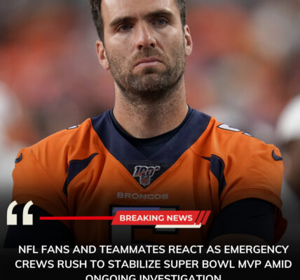 BREAKING NEWS: 25 minutes ago Former Ravens Quarterback Joe Flacco was reportedly hit by a distracted driver in Ohio — NFL Community in shock.