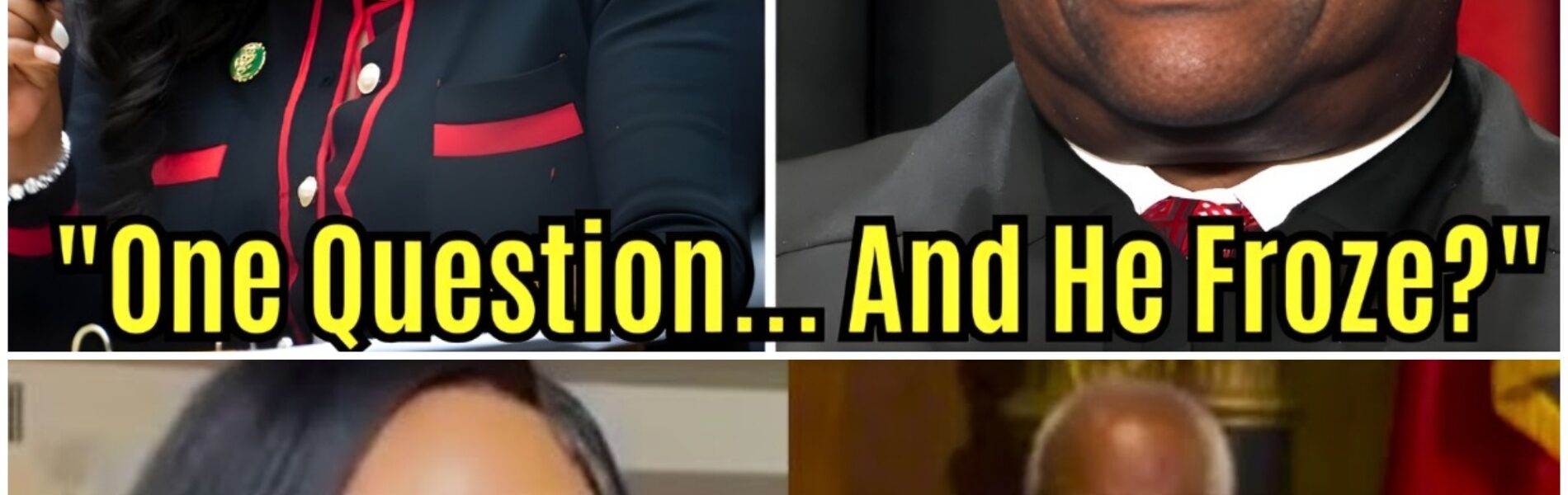 Jasmine Crockett’s “ONE SENTENCE” froze Clarence Thomas — and the entire Supreme Court fell into a dark silence… No lengthy argument, no beating around the bush — Jasmine Crockett stepped forward, asked just one question. Short, sharp, and deadpan...