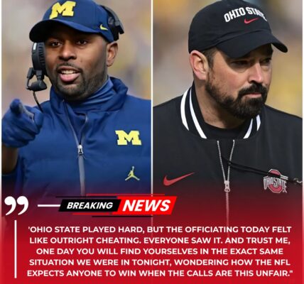 BREAKING: Controversy Erupts After Michigan Alleges Officiating Errors “Shaped the Outcome” of Ohio State Clash