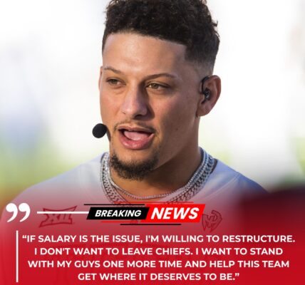 BREAKING NEWS: Patrick Mahomes Stuns NFL With Bold Pay-Cut Promise to Stay in Kansas City