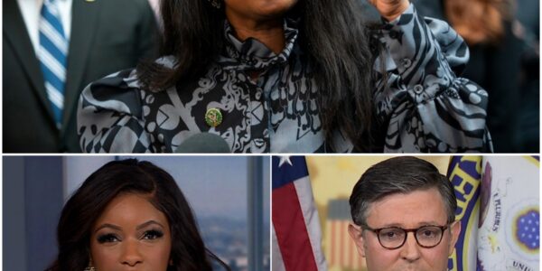 Mike Johnson tried to shut her down — but Jasmine Crockett’s brutal comeback detonated the room, stunned Republicans, and left Johnson visibly shaken on live TV.