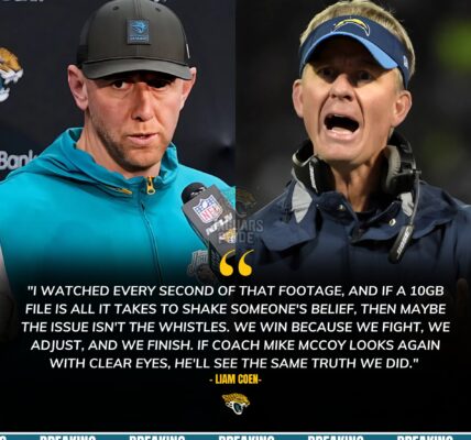 After losing to the Jaguars, Titans coach Michael Patrick McCoy filed a complaint, but Liam Coen’s seven words shamed him into withdrawing.