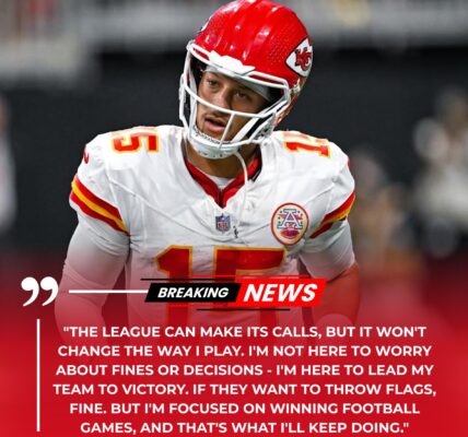 Mahomes Responds to NFL’s Decision: ‘I’m Focused on Winning, Not Flags or Fines’