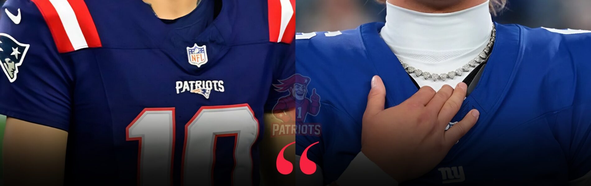 After the 33–15 Patriots win, Drake Maye crossed the field to comfort devastated Giants QB Jaxson Dart, sharing powerful, unexpected words.