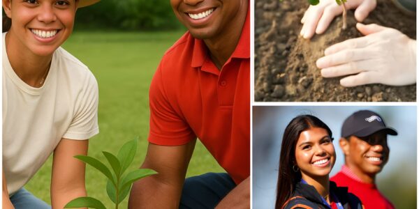 Tiger Woods and His Daughter Plant the First Tree in a $20 Million “City of Love” Project Inspired by a Child’s Simple Wish