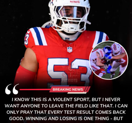 Christian Elliss Skips Victory Celebration, Rushes Straight to Hospital to Visit Gunner Olszewski After Collision That Forced Giants WR Off the Field