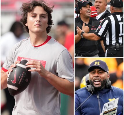 BREAKINGNEWS: chaos erupts after Sherrone Moore accuses Julian Sayin of cheating in explosive postgame confrontation