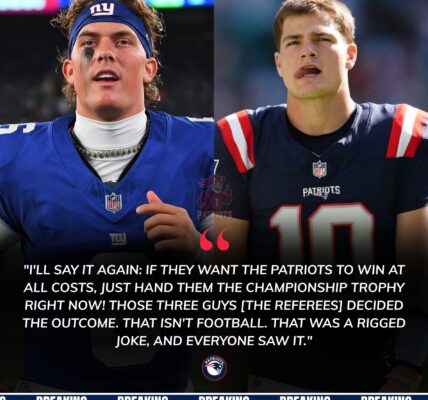 Giants’ Jaxson Dart accuses refs of favoring Patriots, calls Drake Maye a cheater, NFL fines him, sparks massive controversy.