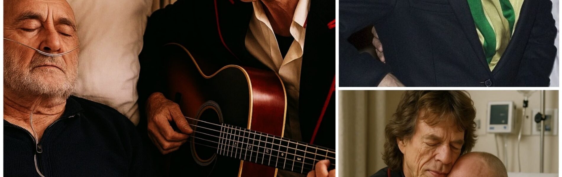 “YOU’RE STILL A LEGEND, MATE”: MICK JAGGER’S QUIET HOSPITAL PERFORMANCE FOR PHIL COLLINS MOVES LONDON TO TEARS