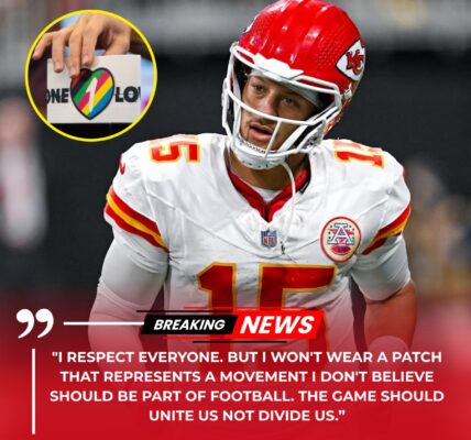 Patrick Mahomes Sparks NFL Controversy After Declining LGBT-Themed Captain’s Pin