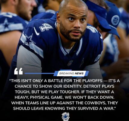 Dak Prescott Fires Up the Cowboys with a Strong Message Before the Pivotal Clash with the Lions
