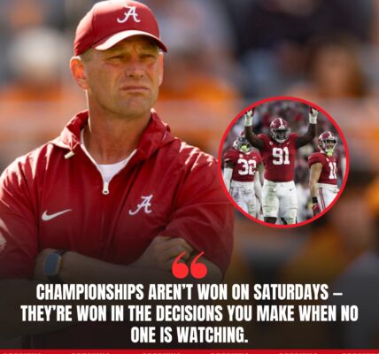 KALEN DEBOER SPREADS COLLEGE FOOTBALL - THREE ALABAMA STARS SUSPENDED BEFORE THE GAME vs. Georgia after being caught partying at a downtown nightclub Monday night.