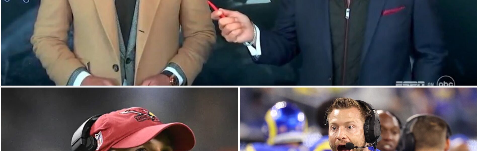 BREAKINGNEWS: shock prediction puts LA RAMS on upset alert as joe tessitore and jesse palmer claim the arizona cardinals will win — and sean mcvay fires back with a seven-word warning