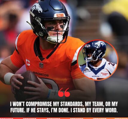 Bo Nix shocked the NFL by publicly declaring that he will not step on the field if a certain unnamed teammate remains on the roster. His 20-word ultimatum spread instantly across social media, throwing the Denver Broncos into chaos