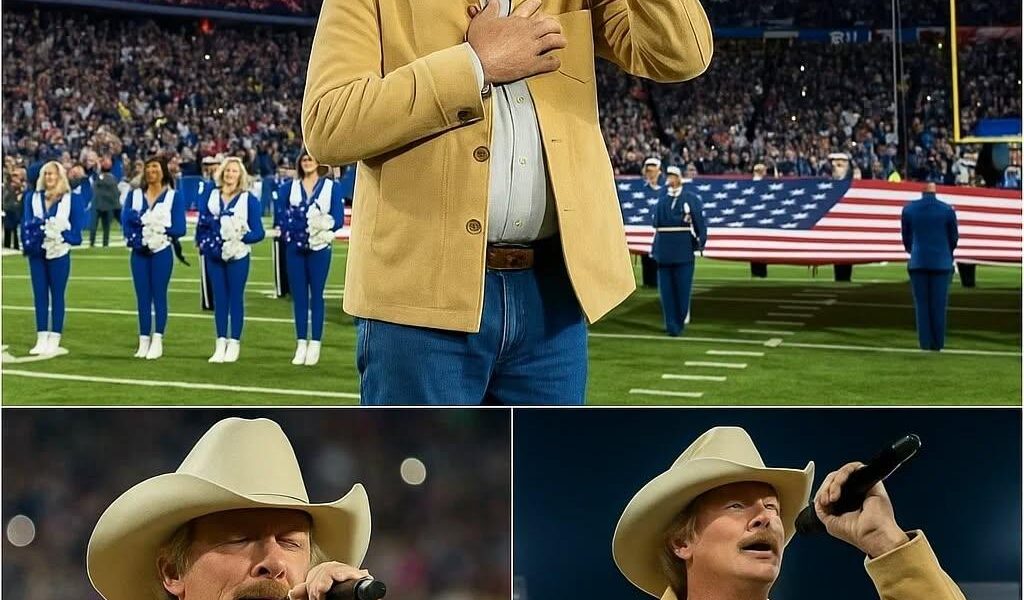 BREAKING: Alan Jackson’s Thanksgiving National Anthem Stuns America — A Stadium Falls Silent as His Voice Turns a Football Night Into a Moment of Sacred Stillness