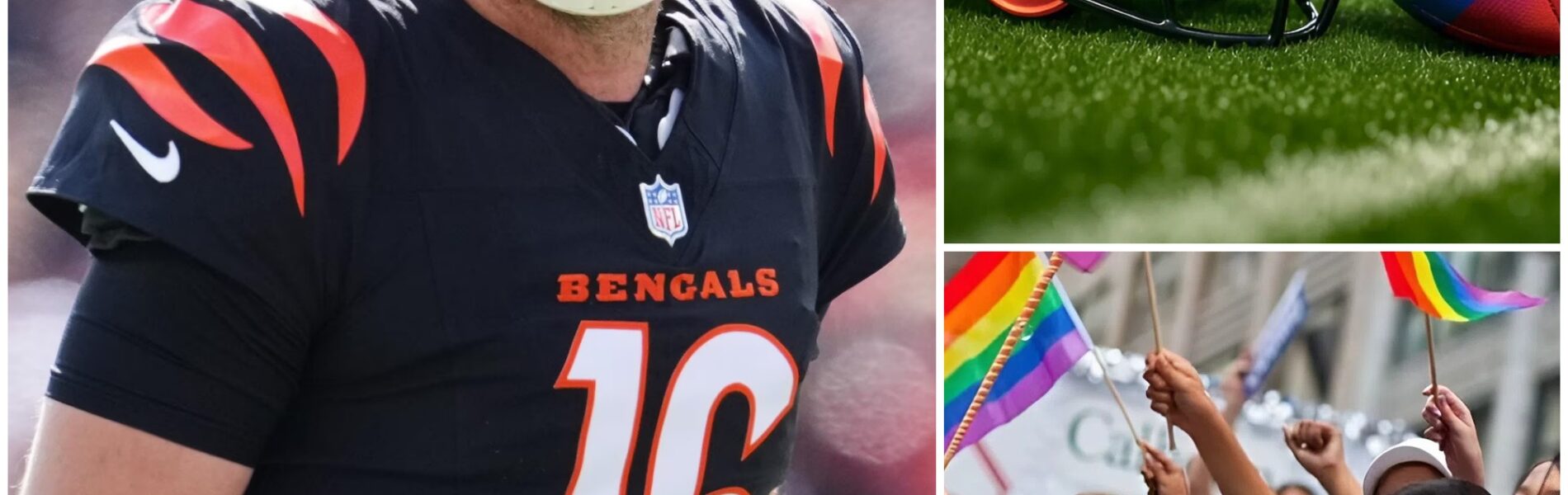 BREAKING: Cincinnati Bengals quarterback Joe Flacco has publicly refused to wear the NFL’s L.G.B.T rainbow helmet and ball in the remaining matches this season.