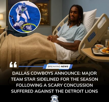 Cowboys Superstar Ruled Out for the Rest of the Year After Scary Concussion Against the Lions