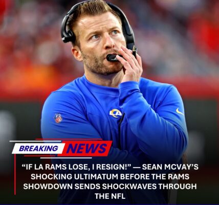 “IF LA Rams LOSE, I RESIGN!” — Sean McVay’s Shocking Ultimatum Before the Rams Showdown Sends Shockwaves Through the NFL, and Three headcoachs’ 7-Word Battle Cry Ignites a State Farm Field Firestorm.