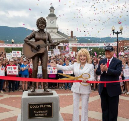 Dolly Parton Unveils Statue in Her Tennessee Hometown — and Donald Trump’s Surprise Appearance Steals the Spotlight