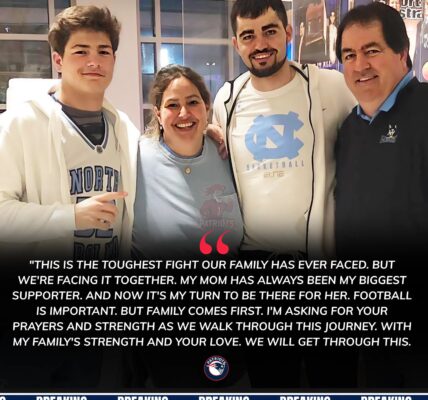 “Heartbreaking Moment at New England Patriots: Star Quarterback Drake Maye Confronts Mother’s Sudden Health Crisis While Coach Mike Vrabel Delivers Emotional Speech That Unites Team and Fans in Tears Nationwide”