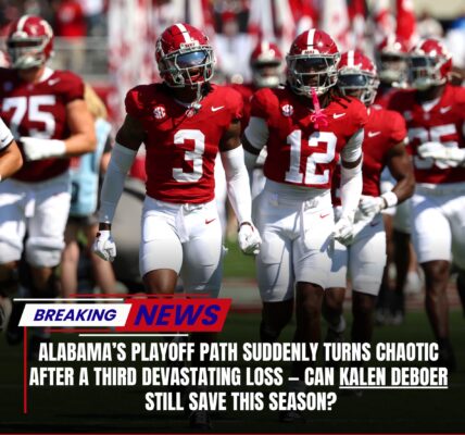 BREAKINGNEWS: Alabama’s playoff path suddenly turns chaotic after a third devastating loss — can Kalen DeBoer still save this season?